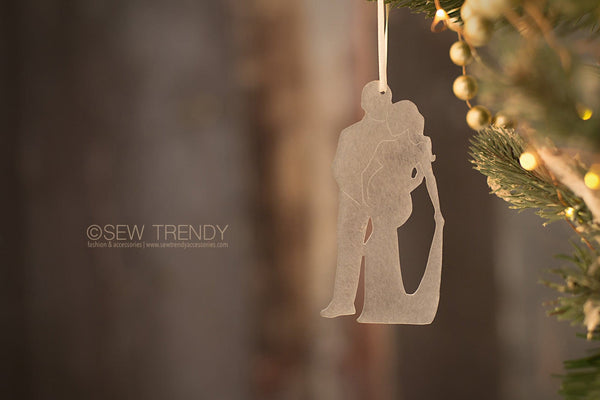 Maternity Christmas Ornament • You, Me and Baby