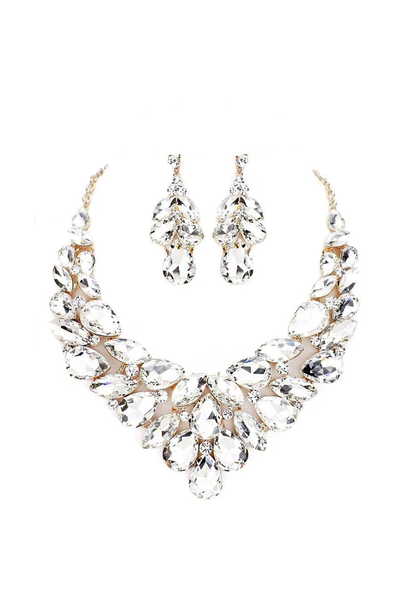 Buy Holylove Costume Jewelry Sets for Women, Statement Necklace Costume  Jewelry，Rhinestone Crystal Statement Necklace Earrings Set- Tawny Online at  Lowest Price Ever in India | Check Reviews & Ratings - Shop The