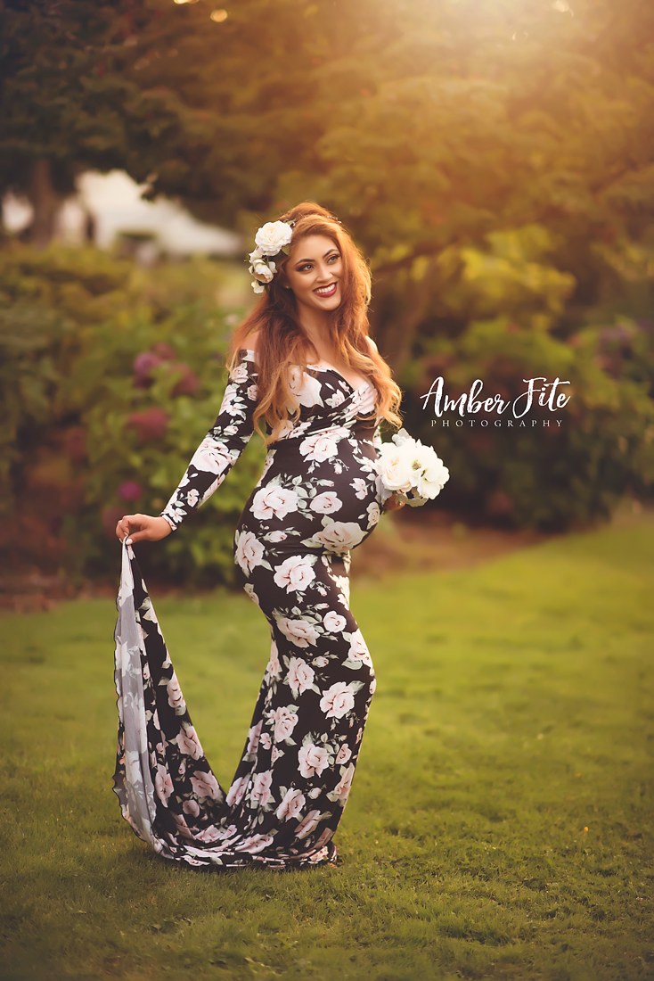 Emerlie Gown in Floral Print | Clearance