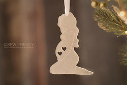 Maternity Christmas Ornament • Can't Wait To Hold You TWO