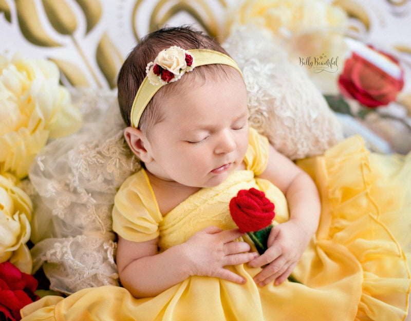 Bae Princess Dress • Beauty and the Beast Inspired-newborn dress-Sew Trendy Accessories