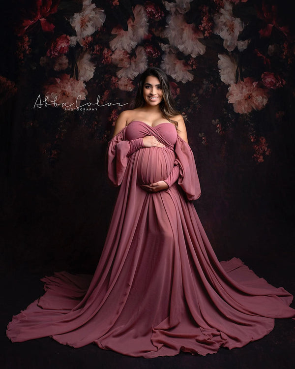 Handmade Maternity Gowns for Photo Shoots by Sew Trendy – Sew Trendy  Accessories
