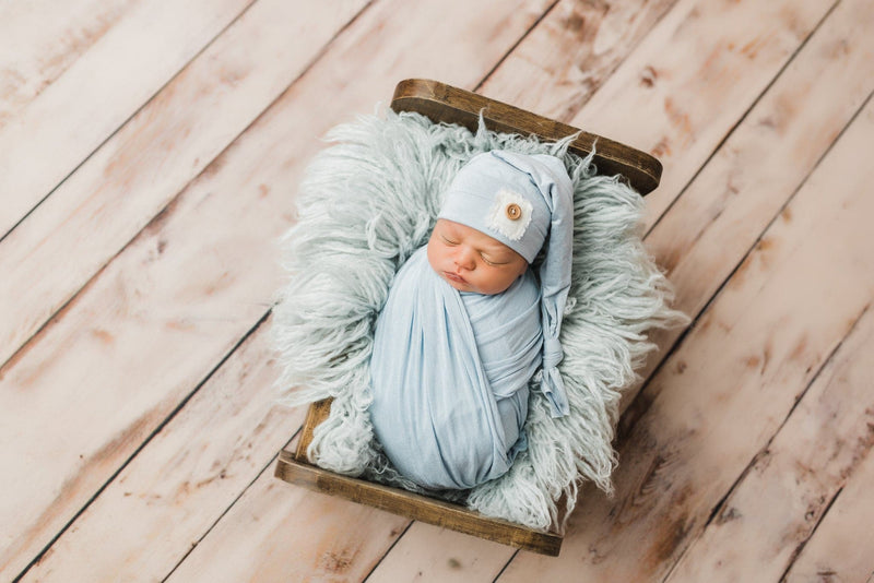 Newborn Long Sleeper Cap & Wrap Set | More Colors Available