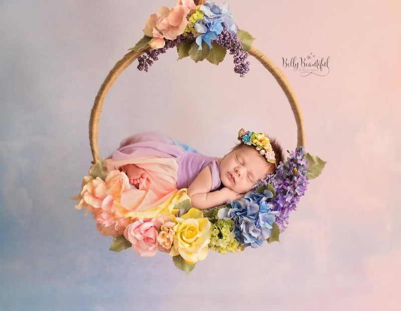 Destiny Gown • Rainbow {pastel tones}-newborn dress-Sew Trendy Accessories