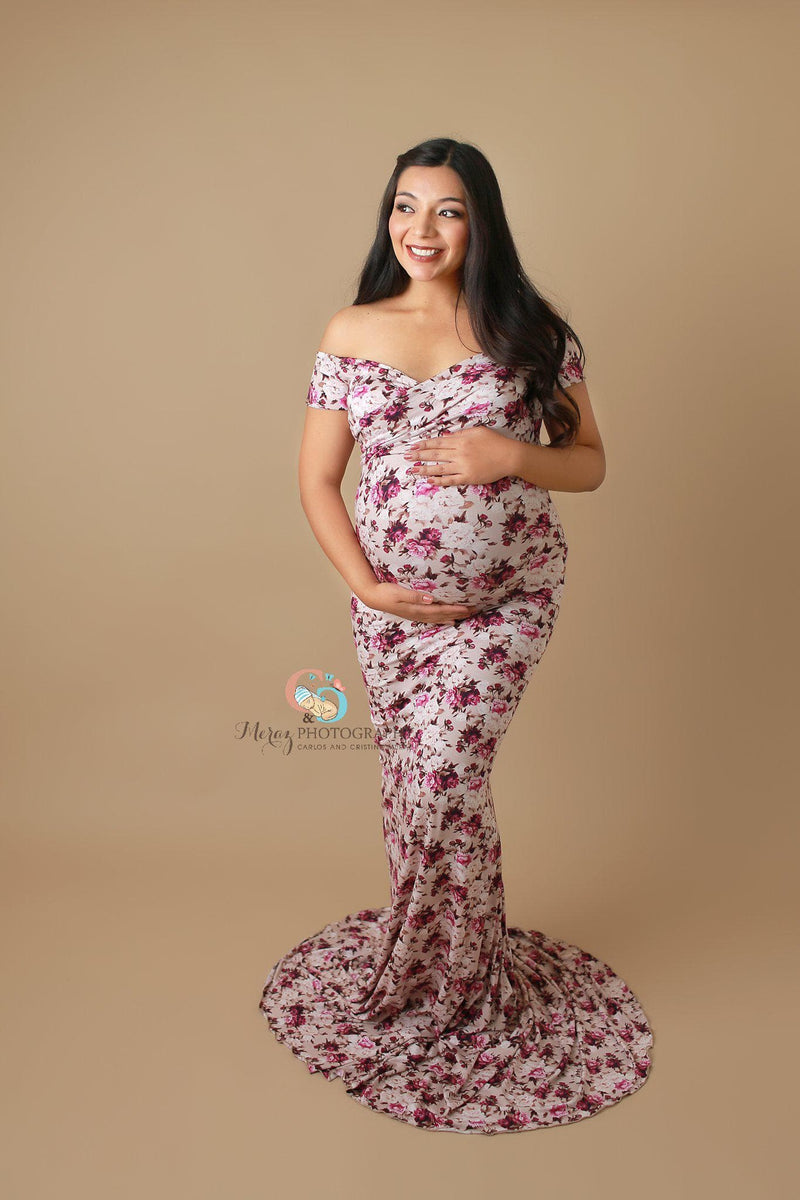 Audrey Gown in Floral Print | CLEARANCE