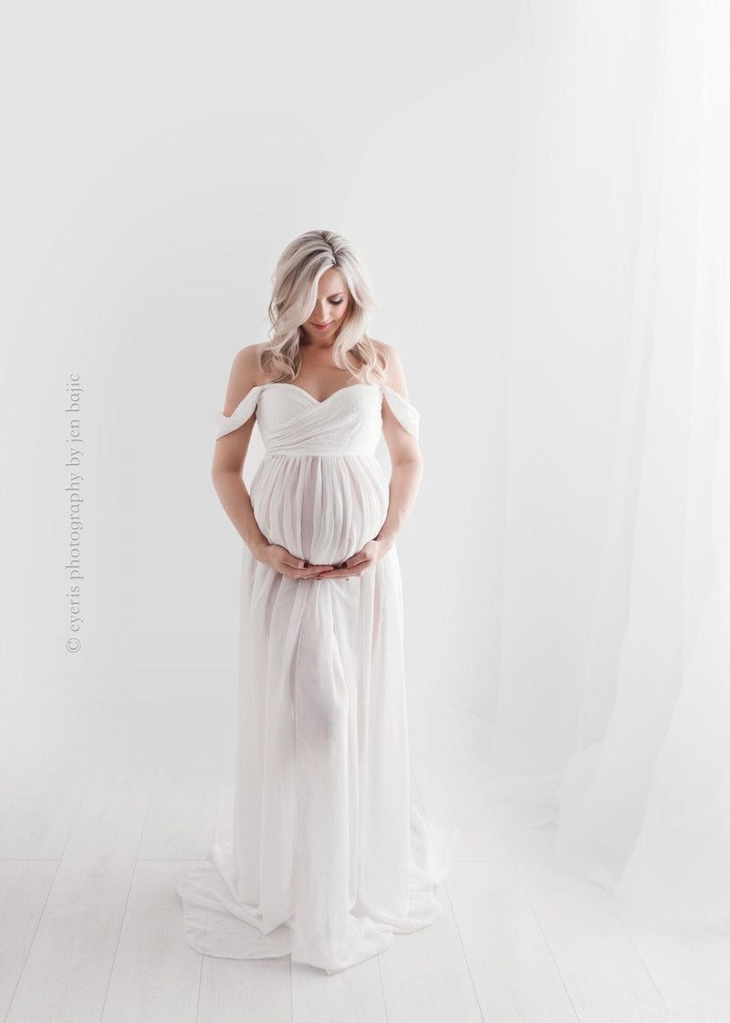 Alina Gown-Maternity Gown-Sew Trendy Accessories