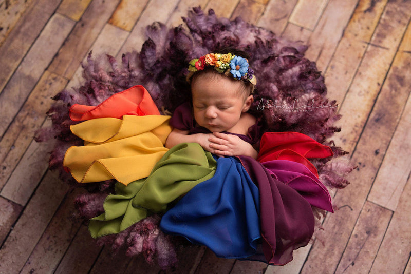 Destiny Gown • Rainbow {jewel tones}-newborn dress-Sew Trendy Accessories