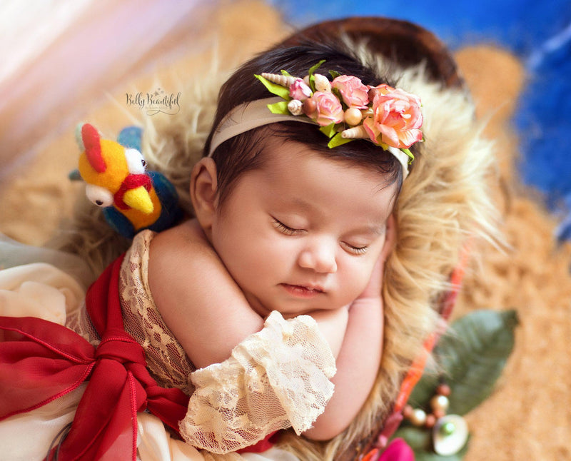 Meila Princess Dress • Moana Inspired-newborn dress-Sew Trendy Accessories